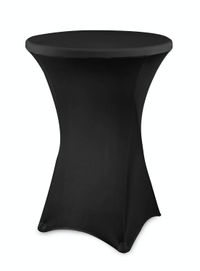 kokteilinis staliukas 80 cm juoda staltiese